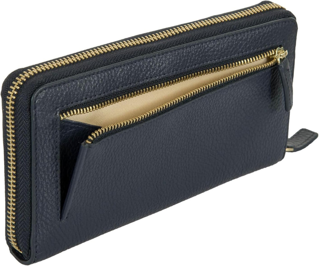 Bric's Marmolada Horizontales Damen-Portemonnaie aus Leder mit RFID-Schutz, Geldscheinfach, 15 Karte