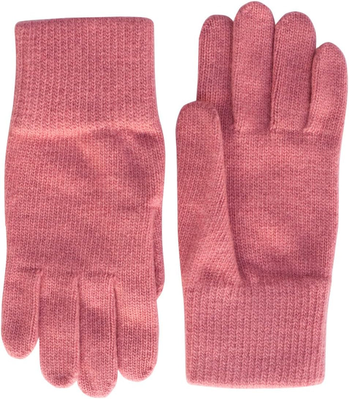 FosterNatur, Merino Damen Wollhandschuhe/Fingerhandschuhe, 100% Wolle Merino extrafein 6 Desert rose