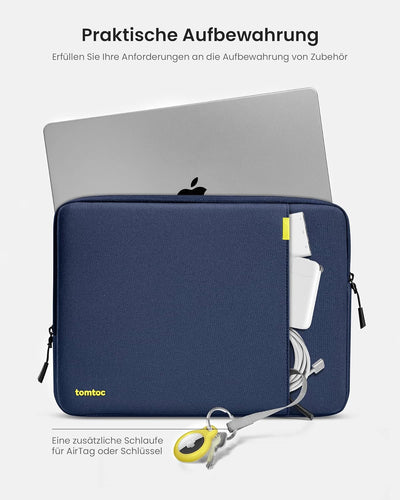 tomtoc 360° Tasche Hülle für 16 Zoll Neu MacBook Pro M3/M2/M1 Pro/Max A2991 A2780 A2485 A2141 2023-2