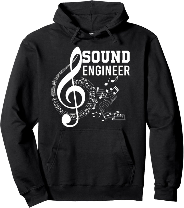 Tontechniker Musik Notenschlüssel Veranstaltungstechniker Pullover Hoodie