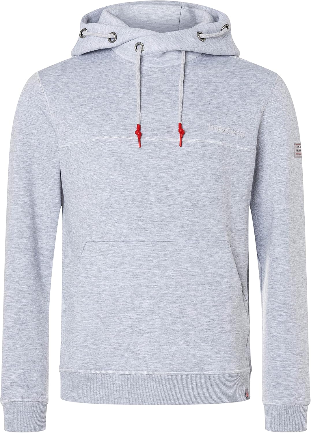 Timezone Herren Hi-tech Hoody Kapuzenpullover S Silver Grey Melange, S Silver Grey Melange