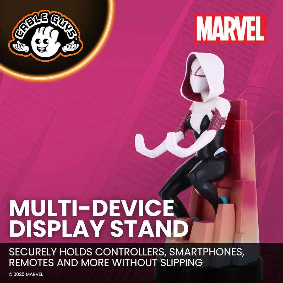 Cable Guys - Marvel Spider-Gwen Gaming Accessories Holder & Phone Holder for Most Controller (Xbox,