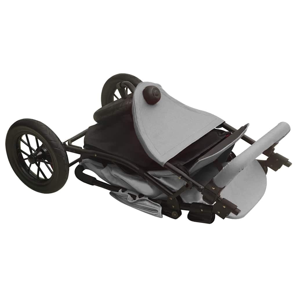 vidaXL Kinderwagen mit Verdeck Korb Einhand-Klappsystem Kinder Baby Buggy Kinderbuggy Kindersportwag