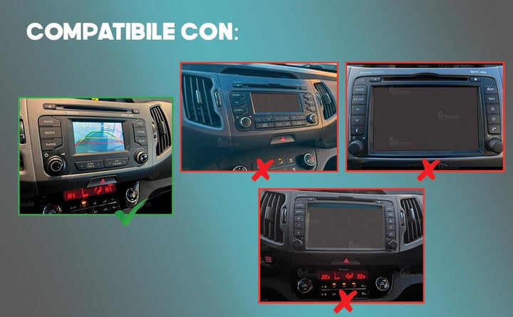 Personalisiertes Autoradio für Kia Sportage mit Kamera und Infinity-Verstärker als Standard Android