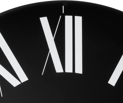 Alessi 12 B Firenze Wanduhr aus ABS, Quarzwerk, schwarz, Ã˜ 36cm