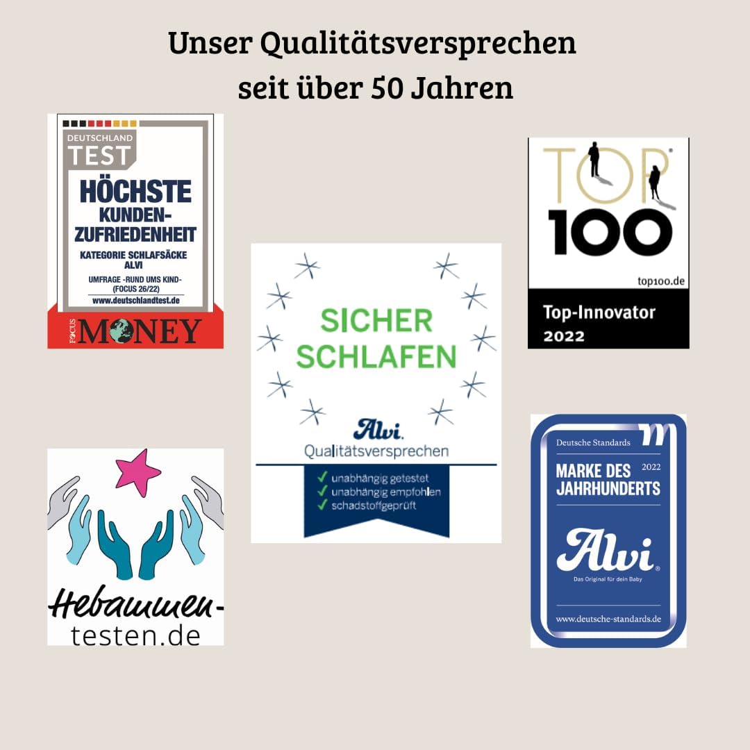 Alvi Baby Mäxchen Original | Babyschlafsack 3-teilig Aussensack & zwei Innensäcke | Kinderschlafsack