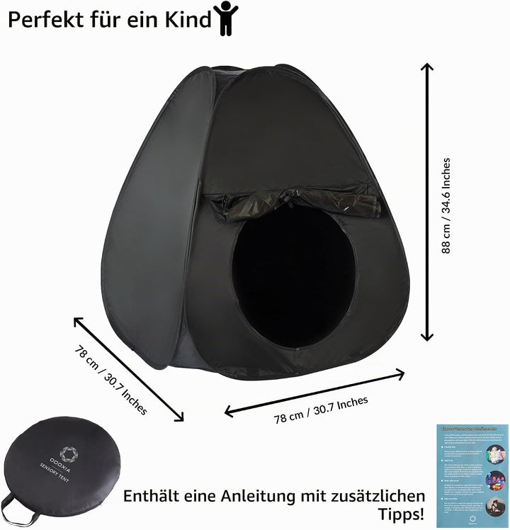 Sensorisches Zelt für Kinder zum Spielen und Entspannen | Hilfsmittel bei Autismus, SPD, Ängsten, Ko