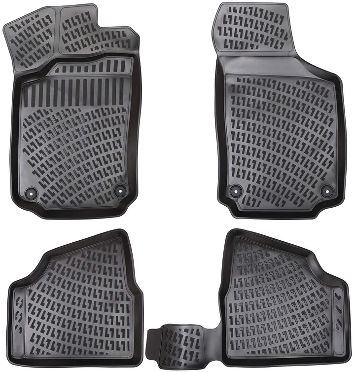 Elmasline Design 3D Gummimatten Set für OPEL CORSA C Baujahr 2000-2006 | Extra hoher 5cm Rand CORSA