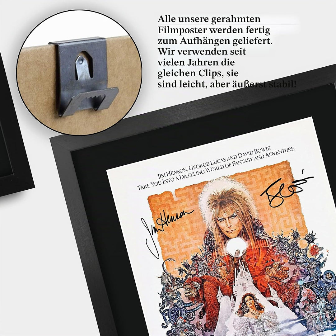 HWC Trading FR A3 Labyrinth David Bowie Gifts Bedrucktes Autogramm-Bild für Film-Erinnerungsstücke,