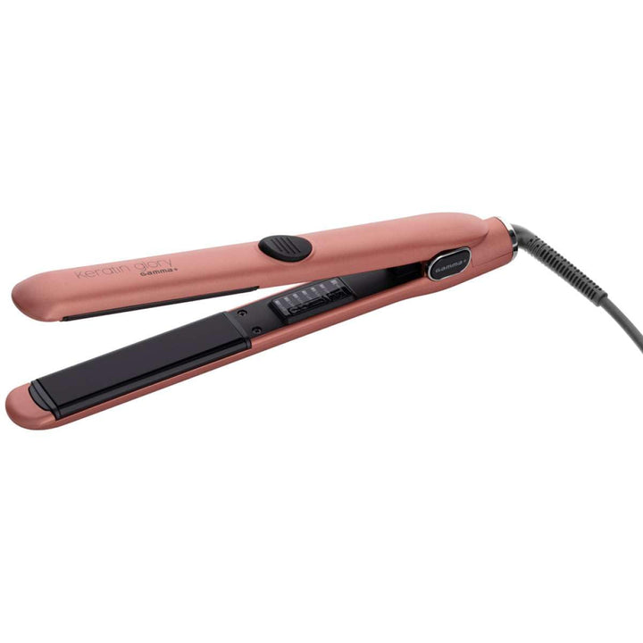 GAMMAPIÚ GLORY PLATE GOLD ROSE Professioneller Haarglätter für Keratinbehandlungen, glänzendes Haar,