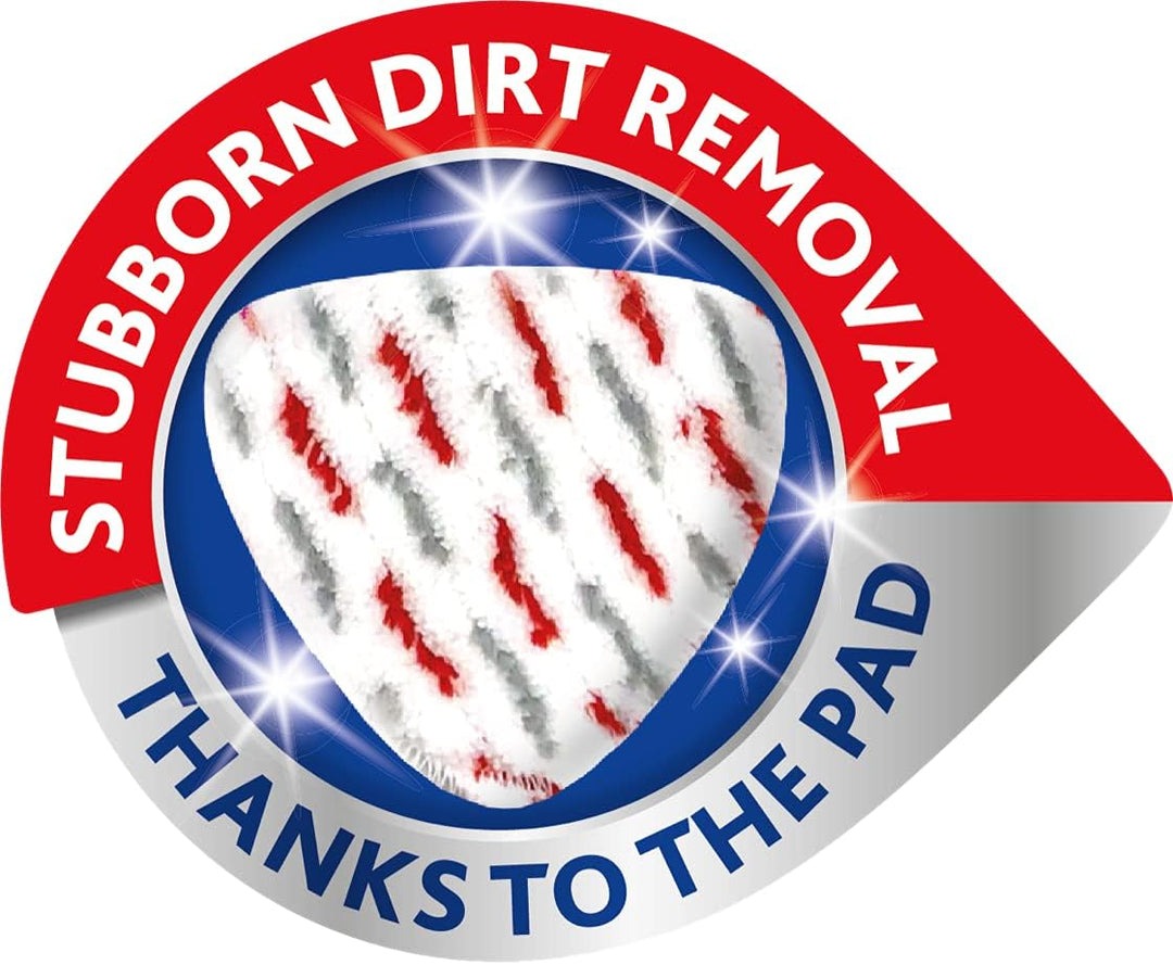 Vileda Turbo 3in1 EasyWring&Clean Wischmopp Ersatzköpfe, Mikrofaser Moppköpfe mit Kraftfasern für Vi