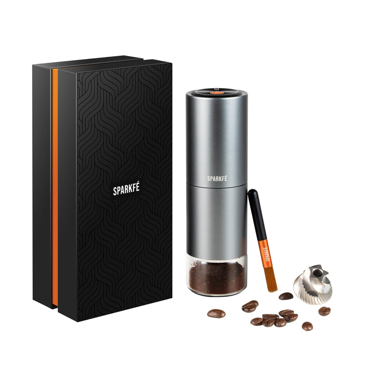 Tragbare elektrische Kaffeemühle, wiederaufladbare kabellose Handmühle mit konischem Frässtift aus E