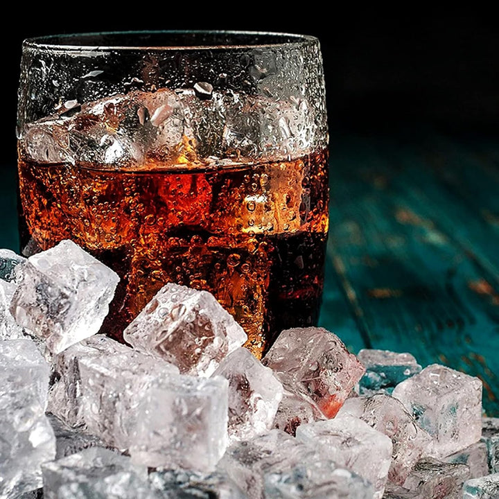 NA Woohome 122 Stück Künstliche Acryl Eiswürfel, Acryl Eiswürfel Plastikeiswürfel Deko und Künstlich