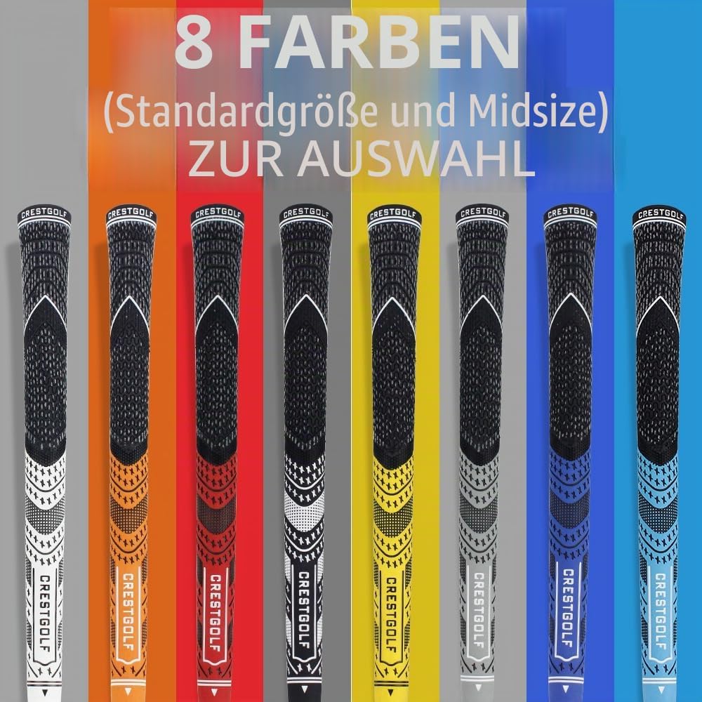 KOFULL Golfgriffe Golf Griffe Set Golf Club Griffe Golfschlägergriffe Golfschläger Golf Griff Midsiz