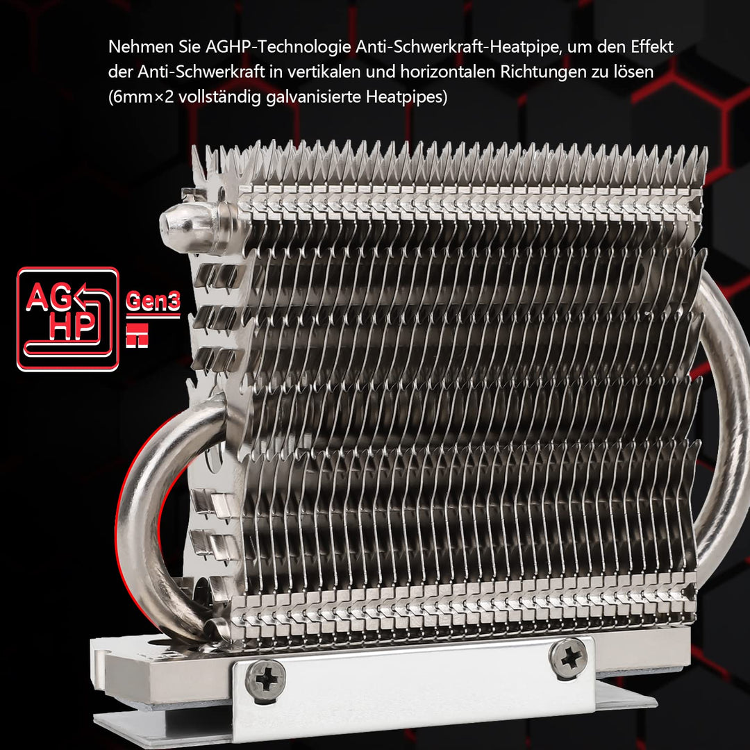 Thermalright HR-09 2280 PRO SSD Kühlkörper, doppelseitiger Kühlkörper, mit thermischem Silikon Pad f