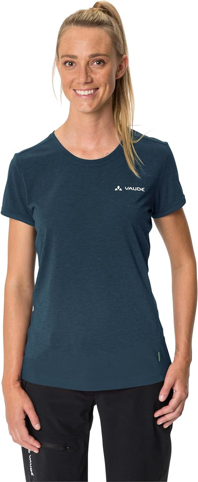 VAUDE Women's Sveit Shirt - T-Shirt Damen Dark Sea Uni 42, Dark Sea Uni 42