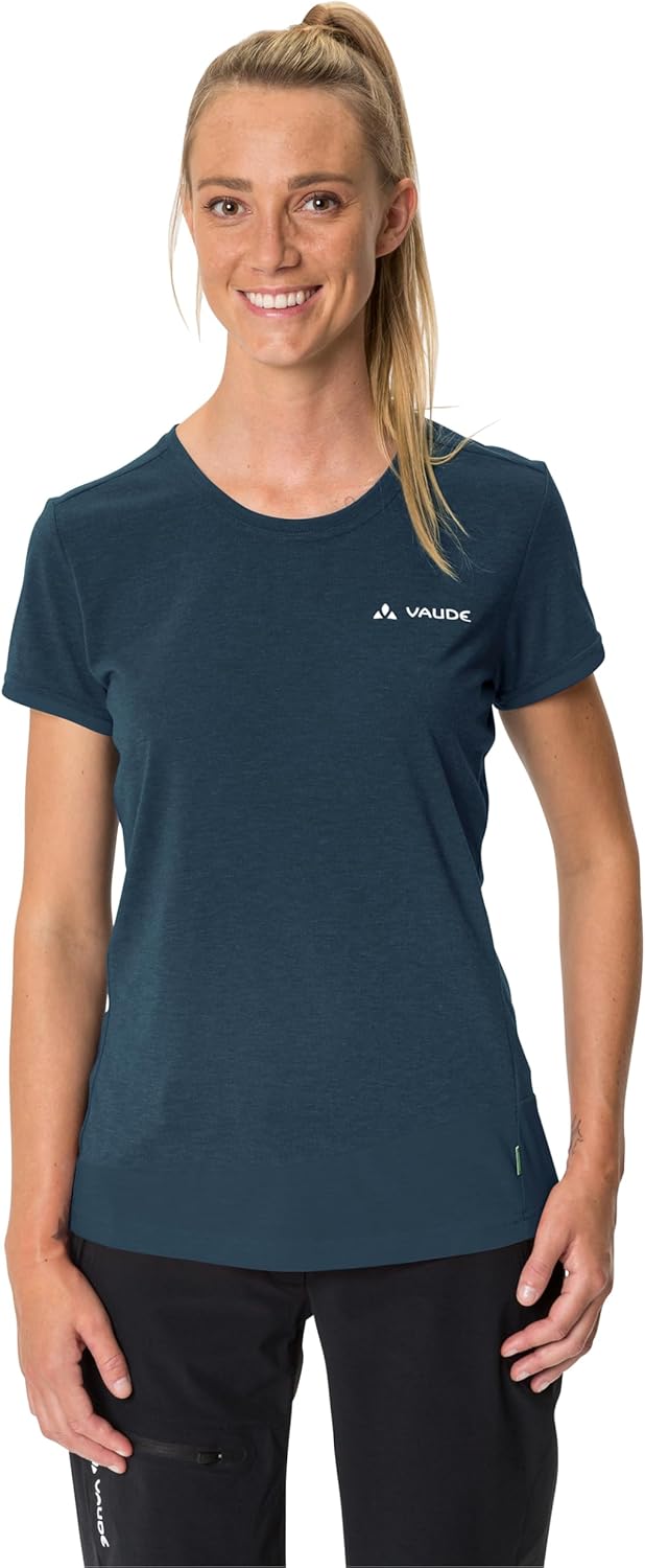 VAUDE Women's Sveit Shirt - T-Shirt Damen Dark Sea Uni 38, Dark Sea Uni 38