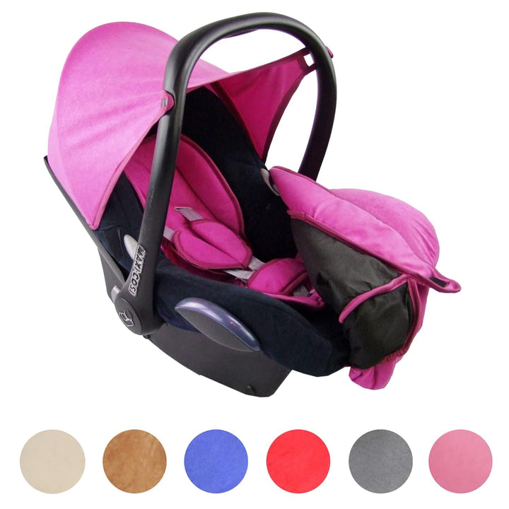 BAMBINIWELT Bezug Ersatzbezug kompatibel mit Maxi-Cosi CabrioFix für Babyschale 7-tlg Komplett-Set (