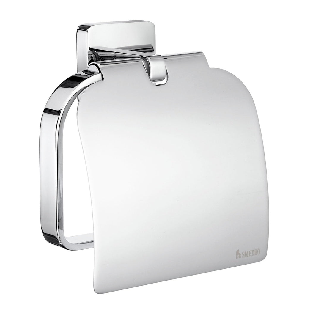Smedbo "Ice 'WC-Papierrollenhalter mit Deckel, Silber
