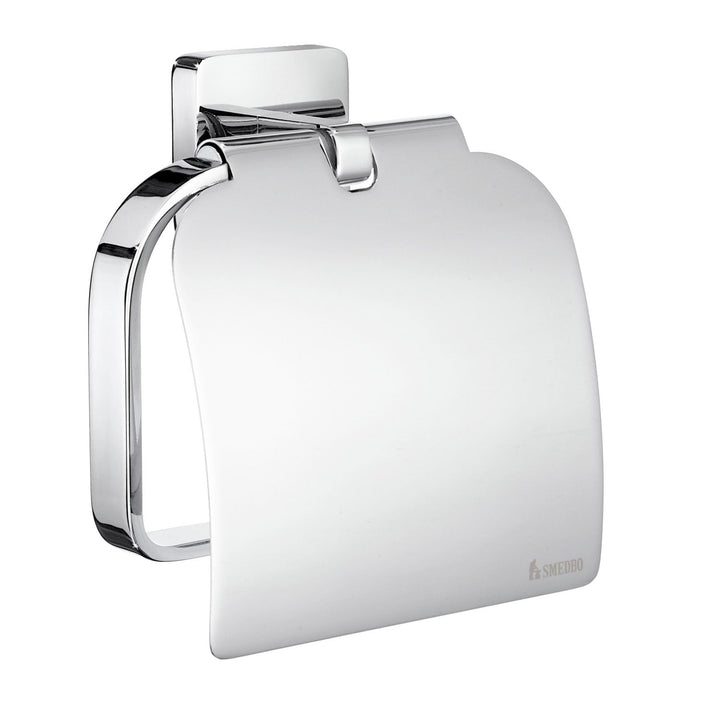 Smedbo "Ice 'WC-Papierrollenhalter mit Deckel, Silber