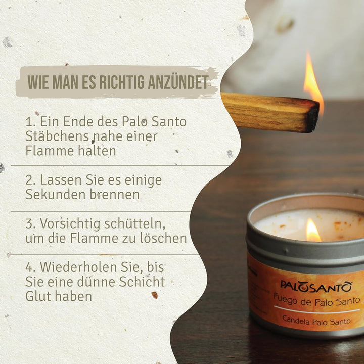 PALOSANTO - Palo Santo Räucherholz - Räucherstäbchen Especial – Natürlicher Weihrauch – Intensives u