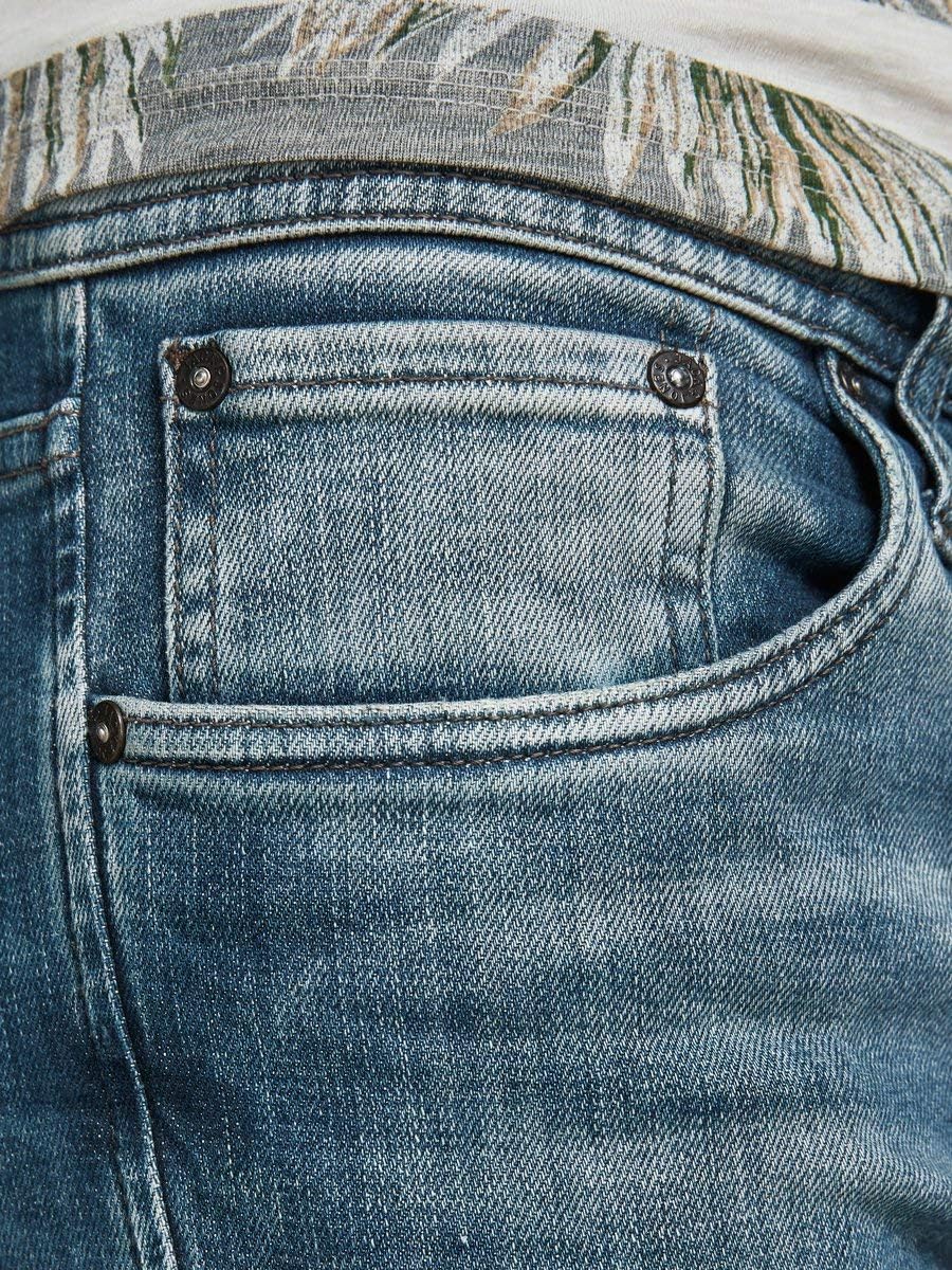 JACK &amp; JONES - Glenn Original - JJ887 - Slim Fit - Herren Jeans Hose 30W / 32L Blau (Blue Denim), 30
