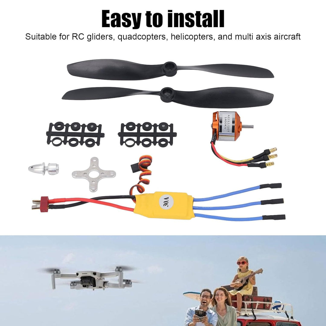 A2212 10T 1400 kV bürstenloser Motor 30A ESC Kit RC Quadcopter Drohne Effizientes Leichtgewicht für
