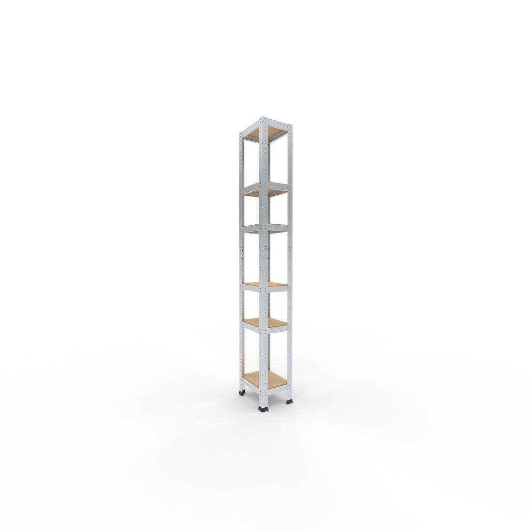 shelfplaza® 180x23x30cm Home Schwerlastregal verzinkt/Metallregal mit 6 Böden/Kellerregal Metall, Ga