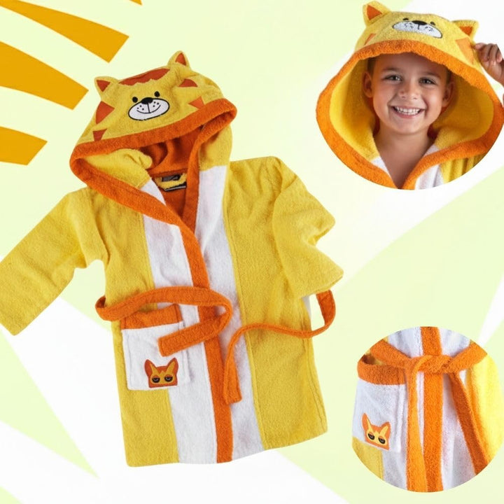 Top Towel Unisex Kinder Tigre Baumwolle - Mädchen &amp; Jungen, Frottee 450g/m², Mit Kapuze &amp; Taschen, W