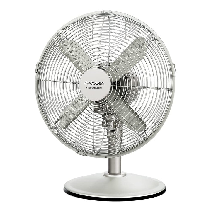 Cecotec Tischventilator EnergySilence 610 SteelDesk. 40 W, Stahl-Finish, Durchmesser 30,5 cm mit 4 F