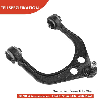 Frankberg Querlenker Vorne Links Oben Kompatibel mit 300 C LE LX 2.7L-6.1L 2004-2012 300 C Touring L