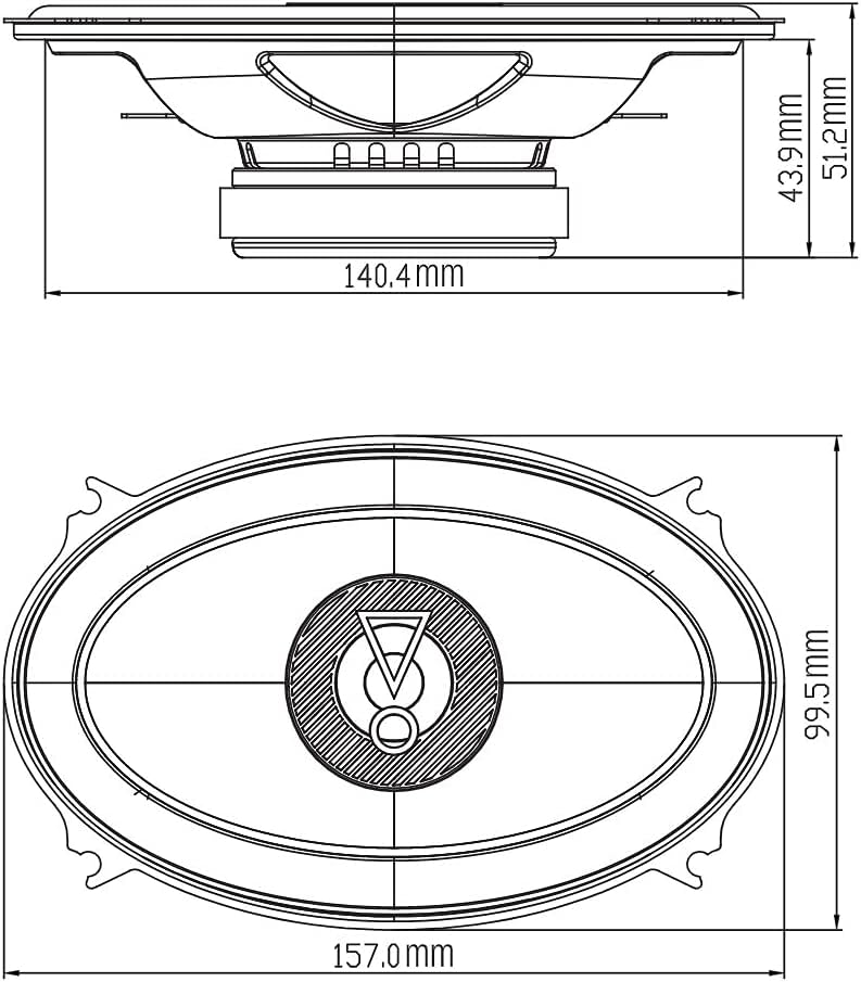 JBL Stage3 6427 2-Wege Auto Lautsprecher Set von Harman Kardon - 175 Watt ovale KFZ Autolautsprecher