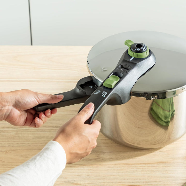 Tefal P2580702 Secure Trendy Schnellkochtopf 6 L mit Korb | 2-Stufen-Garregler: Intensivstufe 117°C,