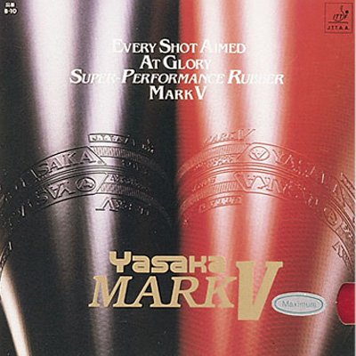 Yasaka Mark V Classic Tischtennis-Gummi rot 1.8mm, rot 1.8mm