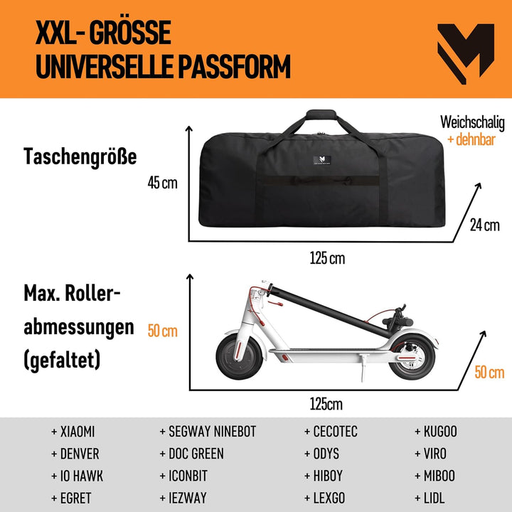 lamaki Universal XXL Transporttasche Aufbewahrungstasche Schutzhülle für E-Scooter LSB-02, LSB-02