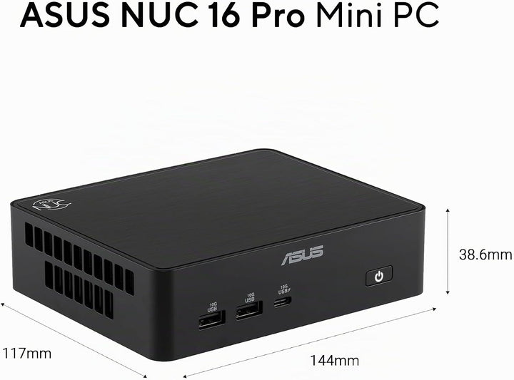 ASUS NUC 16 Pro RNUC16GDKX76C002 (Intel Core Ultra X7 358H,Intel Arc B390 Grafik, Intel WiFi 7, Blue