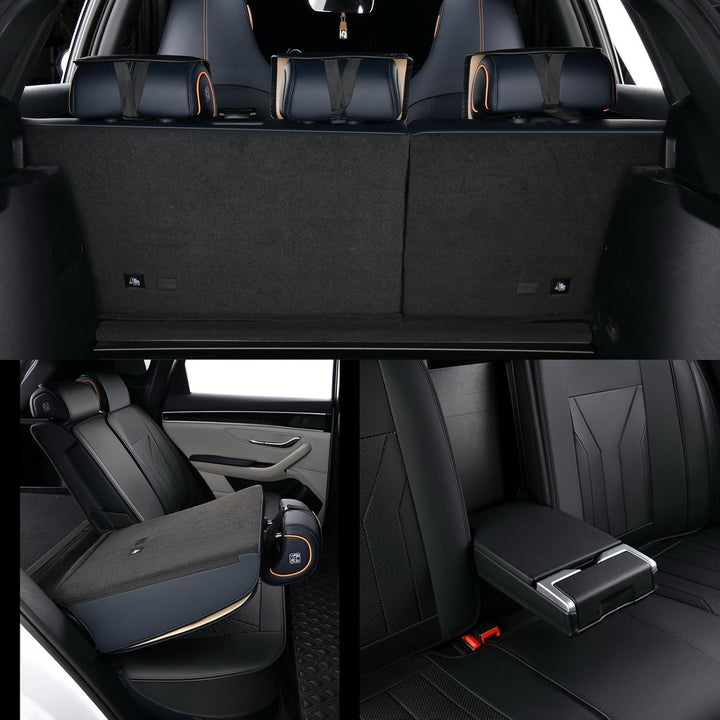 Wasserdicht Autositzbezüge Komplettes Set, Universell Passend Für 95% SUVs Car,Comfortable Wear-Resi
