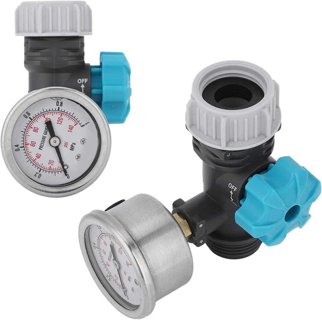 Einstellbares Wasserdruckregelventil G3 / 4 Zoll , 3 , 3 X 2 , 0 Zoll , mit Manometer , Gewächshaus