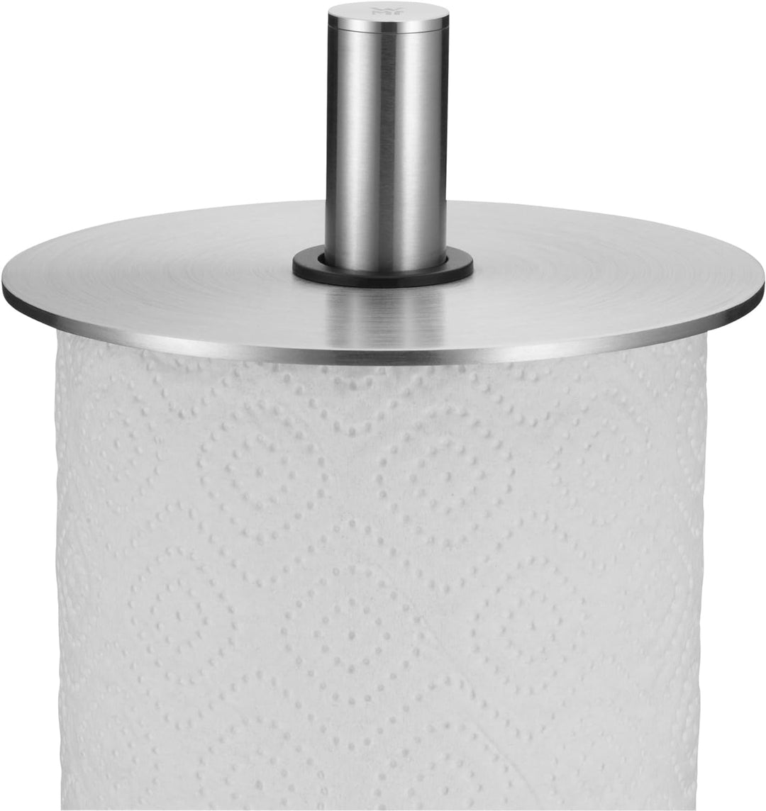 WMF Depot Küchenrollenhalter stehend 32 cm, Cromargan Edelstahl, Silikonfüsse spülmaschinengeeignet