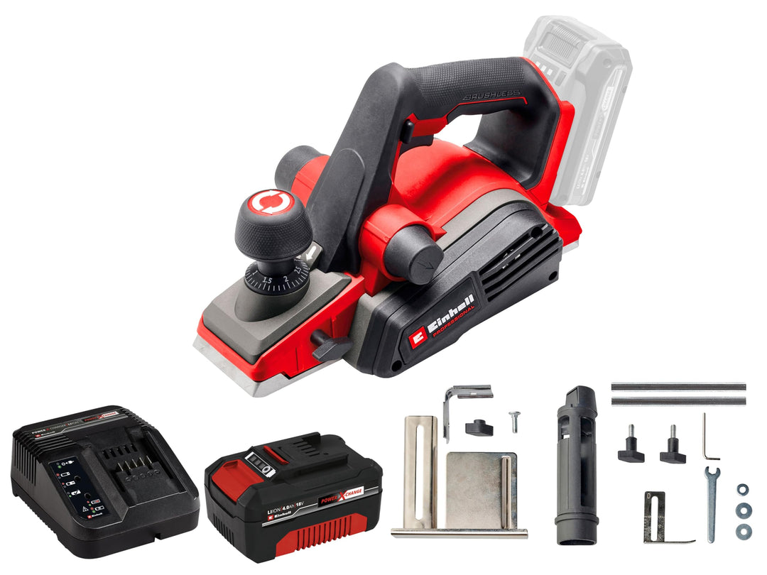 EINHELL PROFESSIONAL Akku-Hobel TP PL 18/3 Li BL Kit (1x 4,0 Ah)
