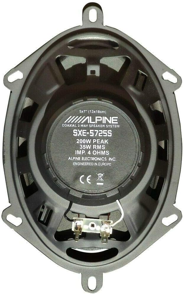 2 Lautsprecher kompatibel mit Alpine SXE-5725S koaxialem 2-Wege-oval 5 x 7 13,00 x 18,00 cm 130 x 18