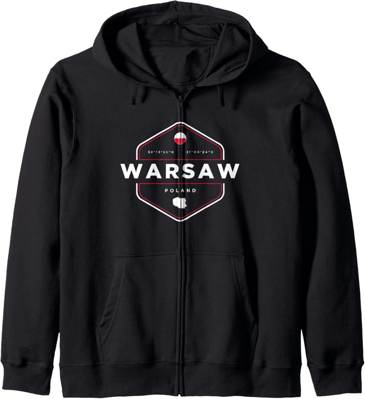 Warsaw Poland Kapuzenjacke