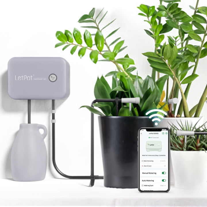 WiFi Automatische Bewässerung Indoor, APP-Fernbedienung Bewässerungssystem für 10 Topfpflanzen, Auto