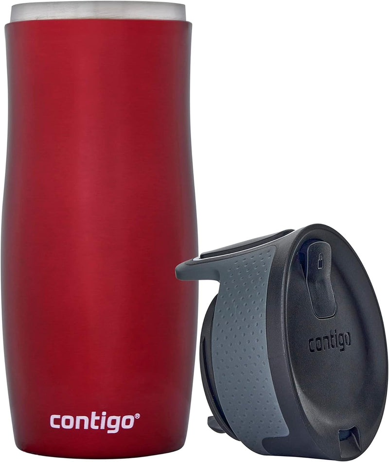 Contigo West Loop Autoseal Thermobecher, Edelstahl Isolierbecher, Kaffeebecher To Go, BPA frei, ausl