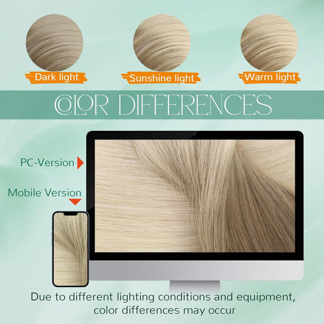 Easyouth Echthaar Microring Extensions Ombre Aschbraun Micro Loop Extensions Echthaar Naturlich Micr