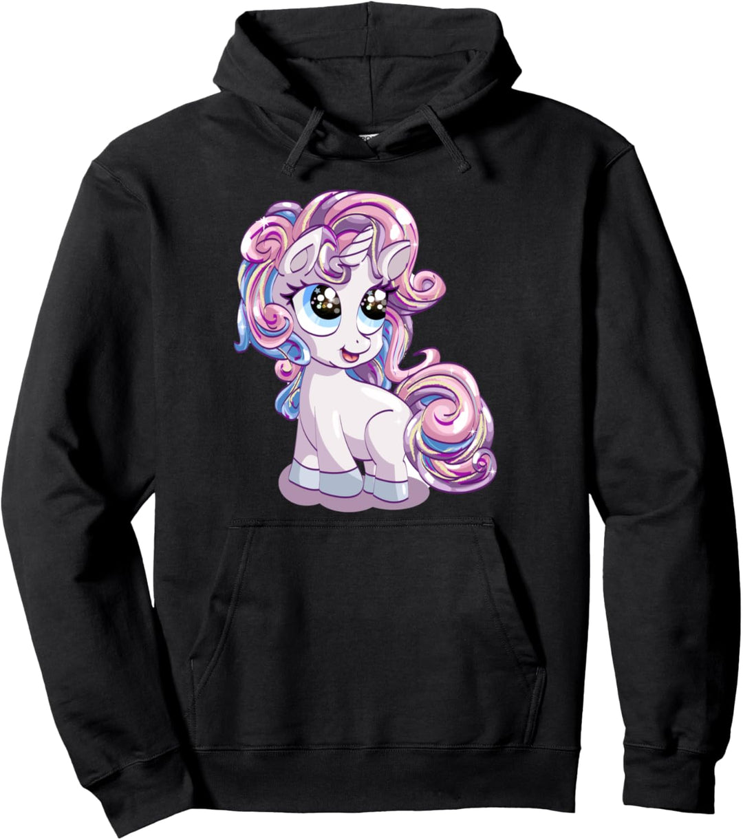 schönes Regenbogen Prinzessin Einhorn Pullover Hoodie