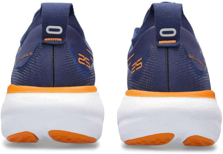 ASICS Nimbus 25 Strassenlaufschuhe für Männer Grün Fluoreszierend 42 EU Blau Weiss, 42 EU Blau Weiss