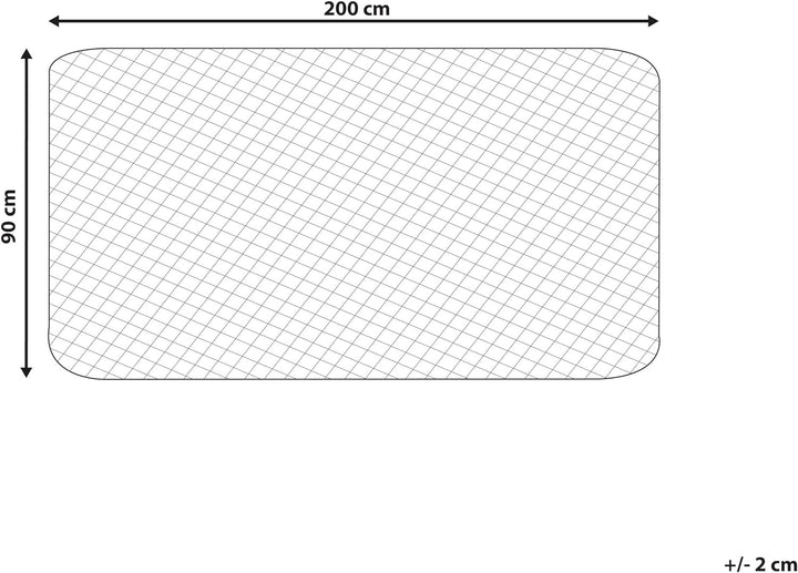 Matratzentopper mit Gummizug 90 x 200 cm Japara Baumwolle u. Mikrofaser Villuerca