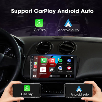EZoneTronics Carplay Android Autoradio Stereo für Seat Ibiza 6J 2009-2013 mit 9 Zoll kapazitivem Tou