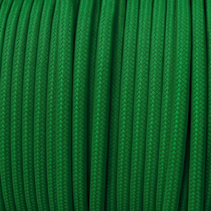 smartect Textilkabel 3-Adrig (3 x 0.75 mm²) Grün, 10 Meter | Vintage Lampenkabel Stoff, Stromkabel t